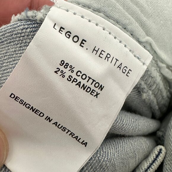 NWT Legoe Heritage Mom Denim Overalls Ice Denim Womens Size 2 Maternity Dungaree - Picture 15 of 16